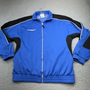 Umbro Track Jacket Mens Large Blue Anthem Full Zip Soccer Warm‎ Up Blokecore Y2K